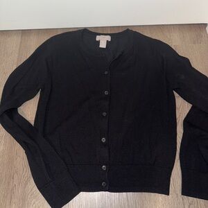 H&M Classic Black Cardigan Sweater